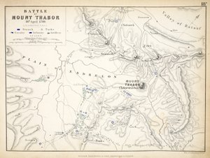 Map of the Battle of Mount Thabor, published by William Blackwood and Sons, Edinburgh and London, 1848 by Alexander Keith Johnston